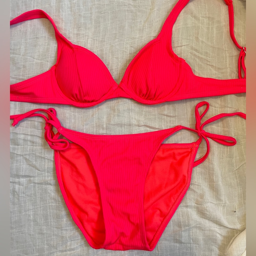 Target Bright Coral Bikini Set